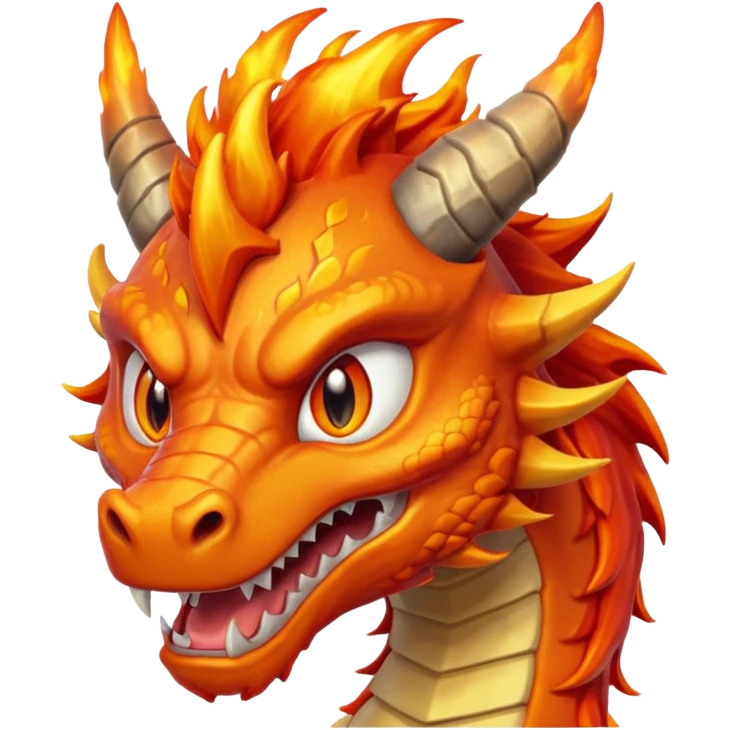 Sparky the flaming dragon emoji