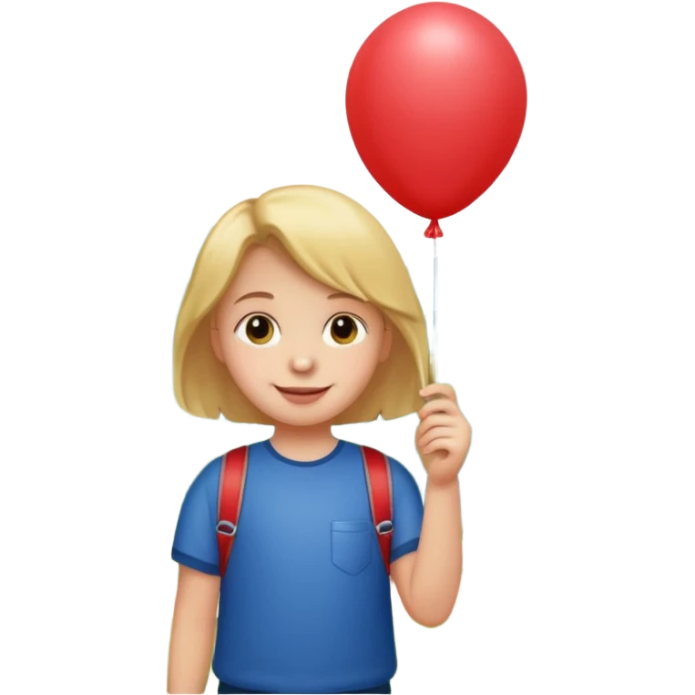 Child + balloon, Park Visitors. emoji