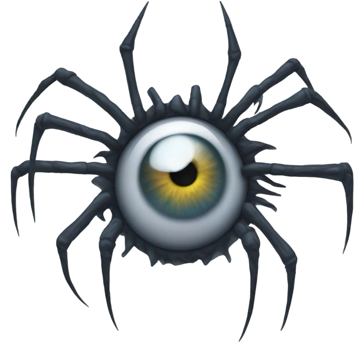 Eye with spider legs emoji