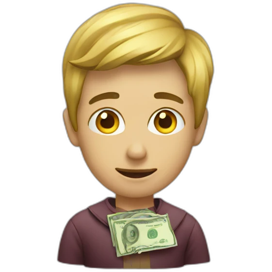 Local person with money emoji