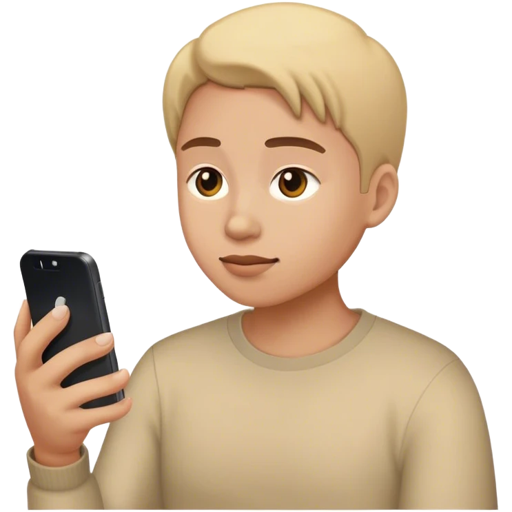 look at phone emoji