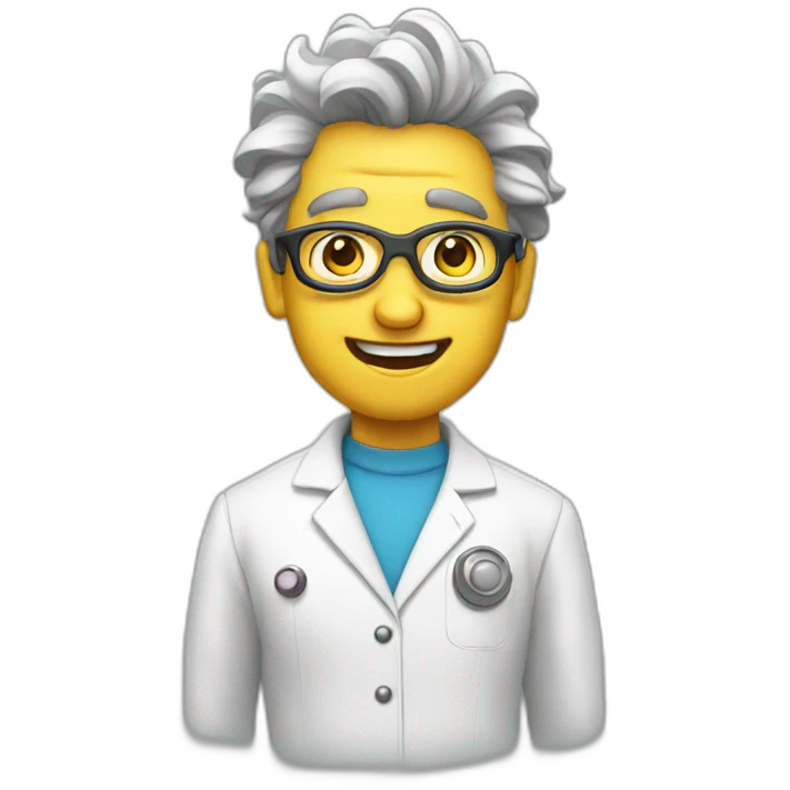 crazy super hero scientist emoji