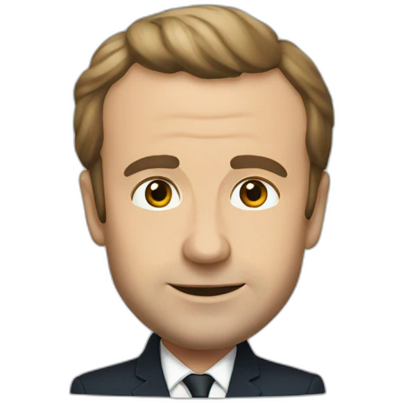 Macron choqué emoji