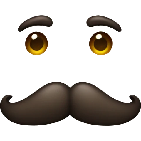 Mustache emoji emoji