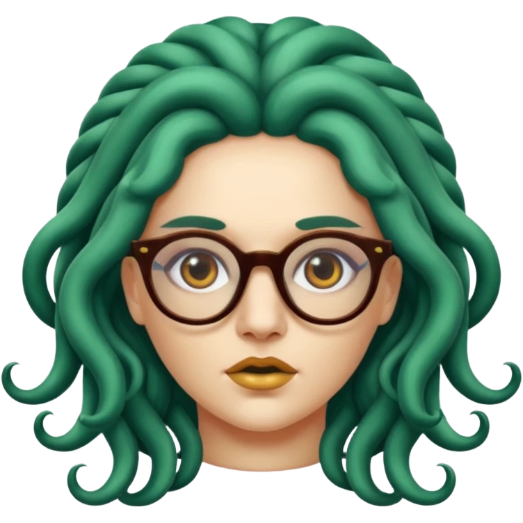 Medusa Versace with glasses  emoji