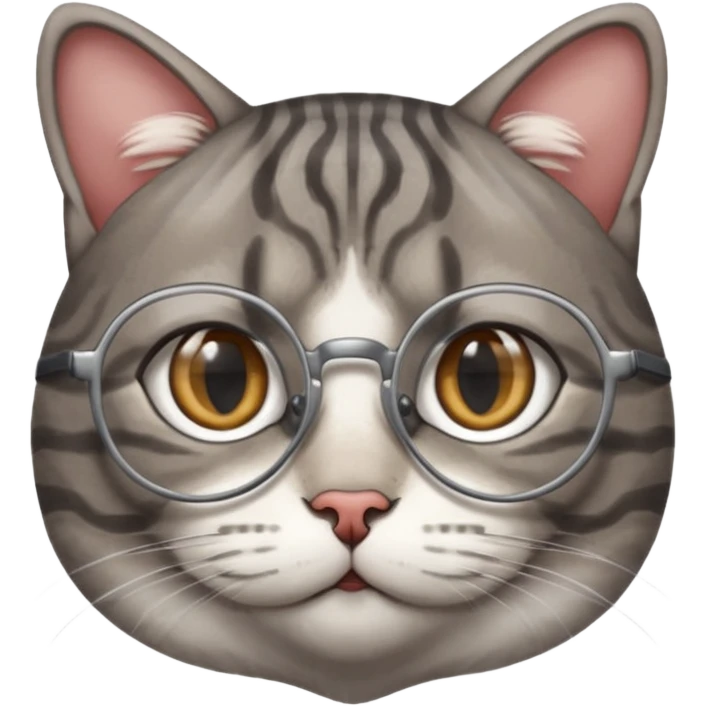 A philosopher cat emoji