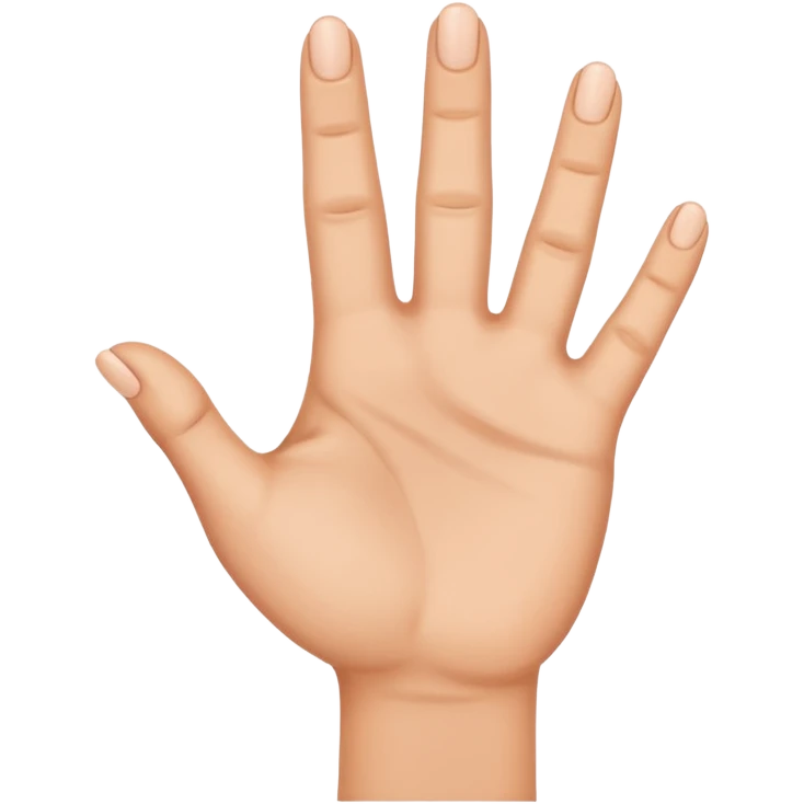 Una h con los dedos emoji