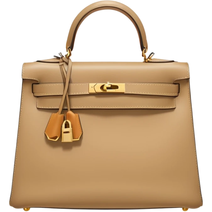 hermes kelly beige bag emoji