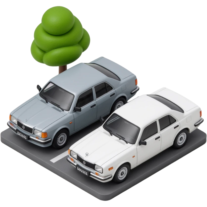 2 cars side by side emoji