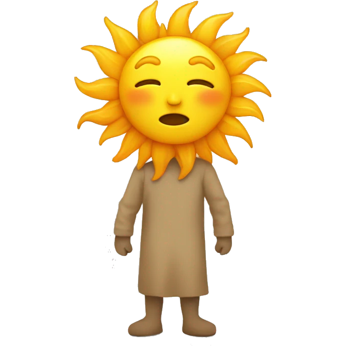 sun without face emoji