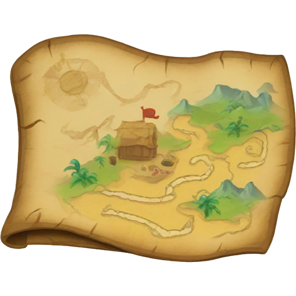 treasure map emoji