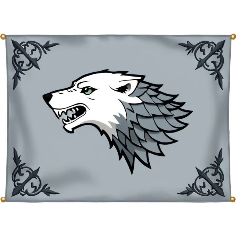 Game of thrones house of stark banner emoji emoji