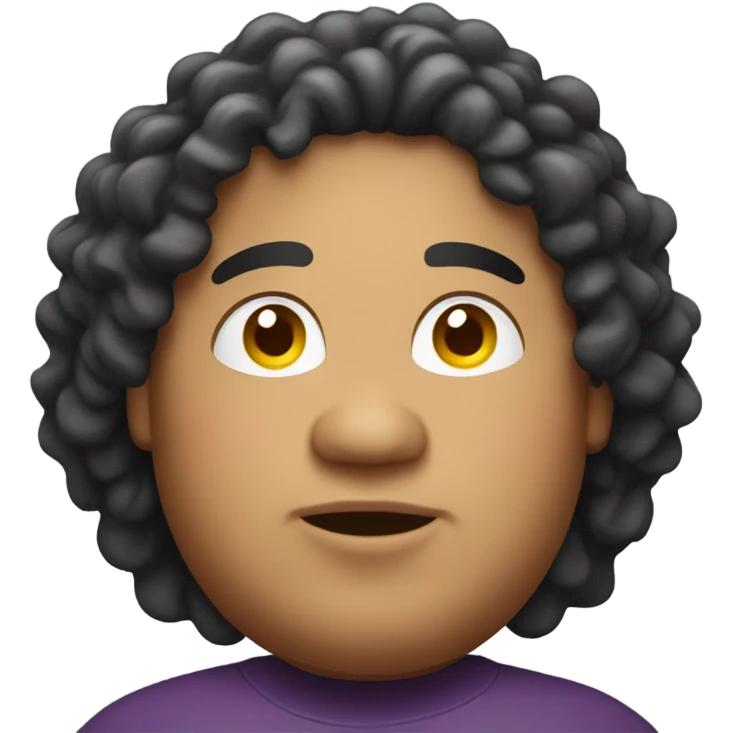 fat hispanic with long curls emoji