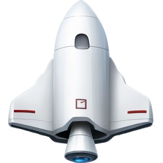 Elon Musk's futuristic spaceship emoji