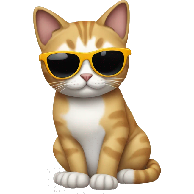 Cat with sunglasses emoji