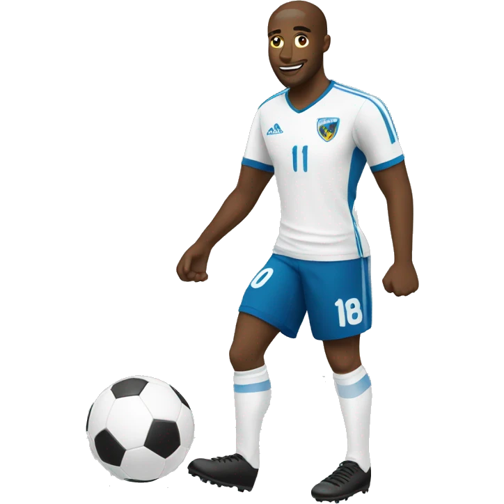 Footballer white emoji