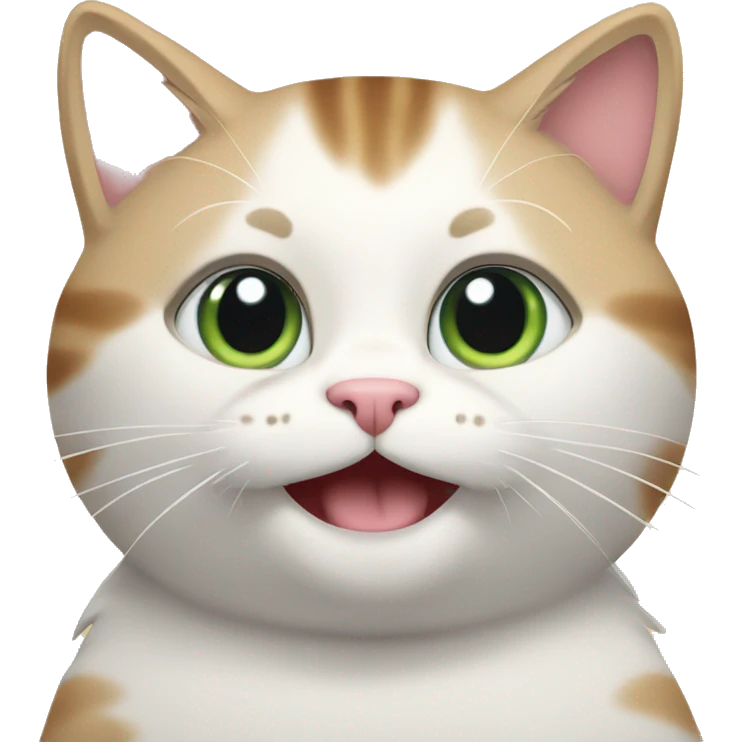 Cat saying good morning emoji
