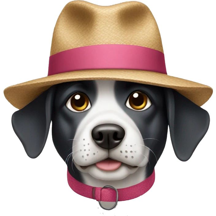 dog wearing hat  emoji