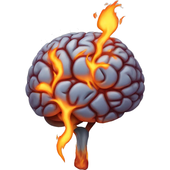 brain on fire emoji