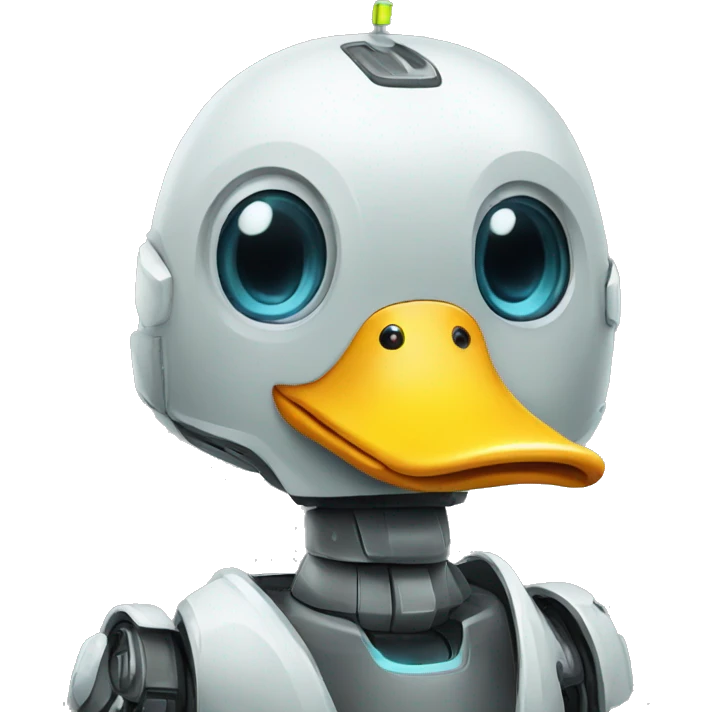 Robot duck emoji