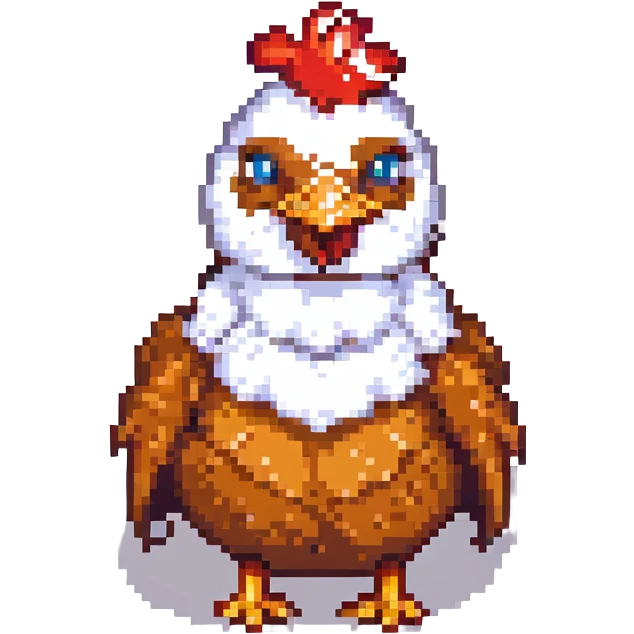 a chicken tender, pixel art style emoji