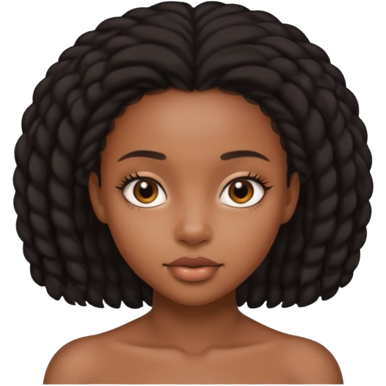 Black naked girl emoji