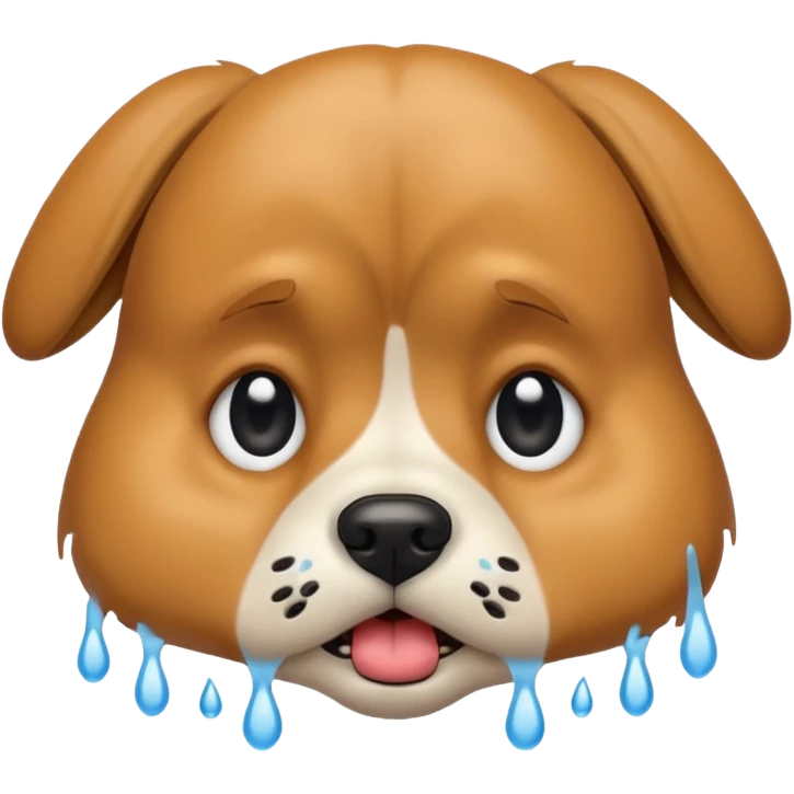 Dog crying  emoji