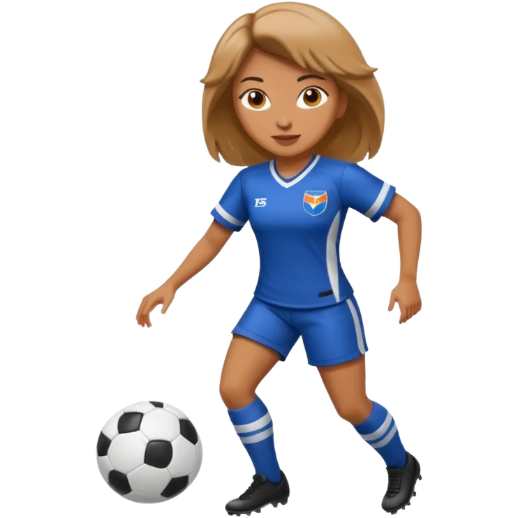 a woman playing football emoji