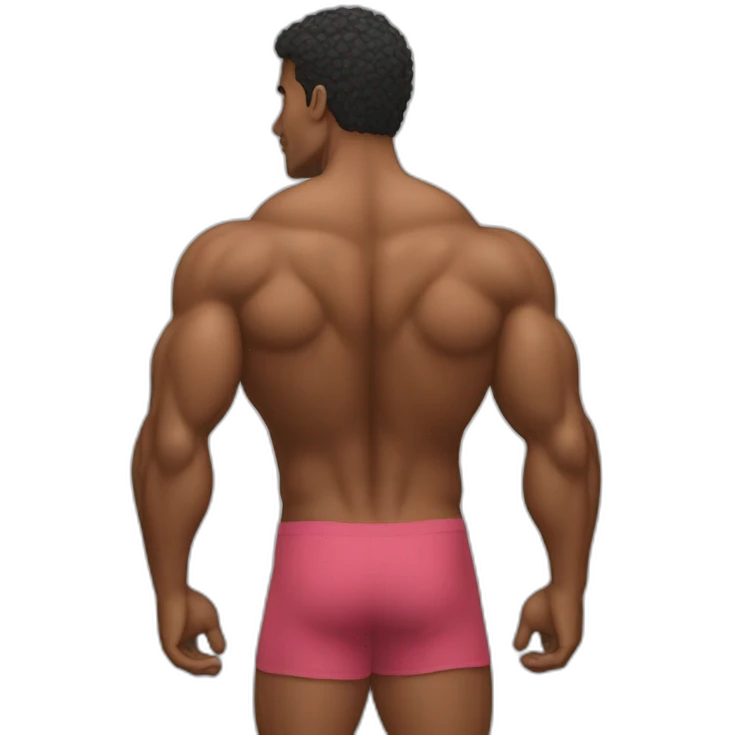 muscleguy, back view emoji