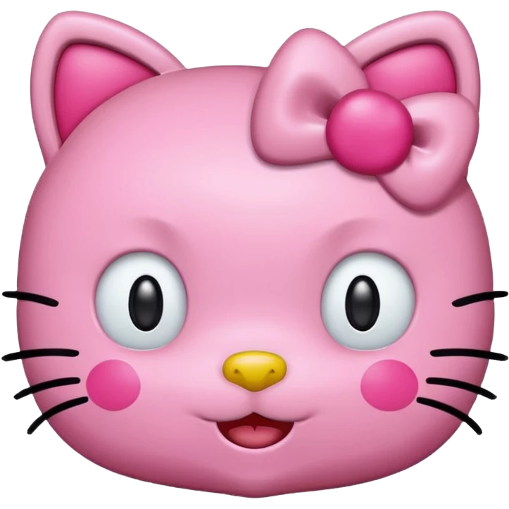 pink hello kitty head emoji