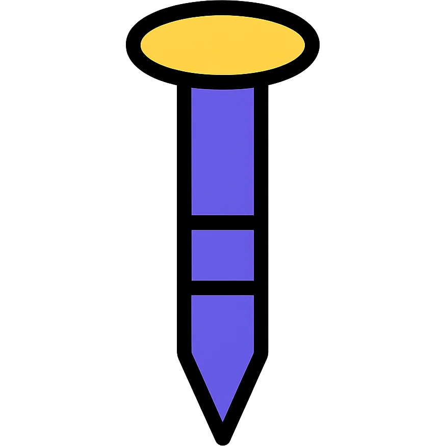 colored metal wall nail icon emoji
