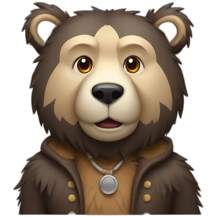 Standing bear  emoji