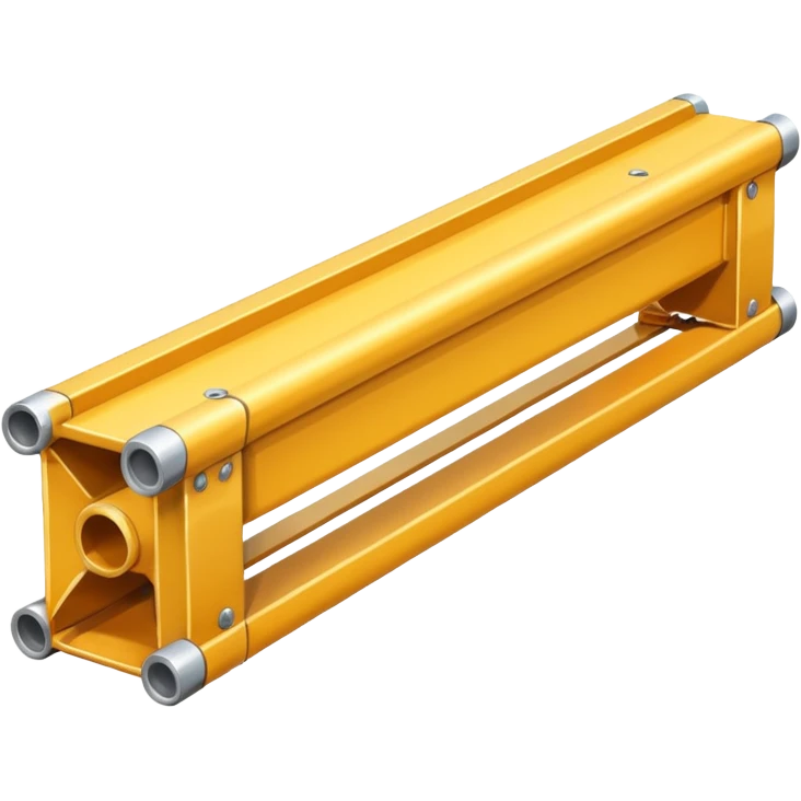 industrial metal beam, clean, no rust, as simple as possible emoji