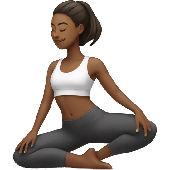 Yoga girl  emoji