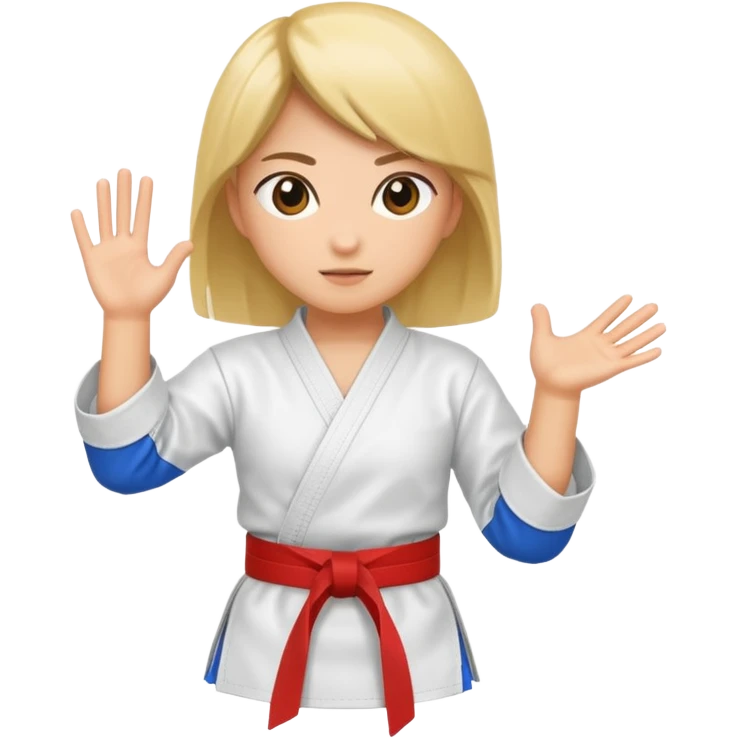 Karate girl emoji
