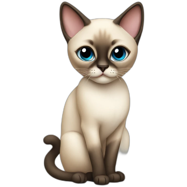 Siamese cat few emoji