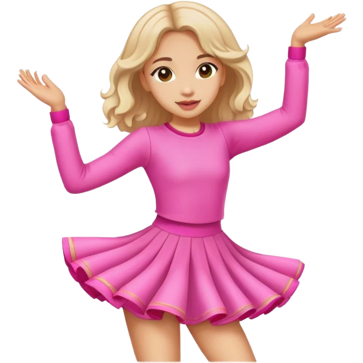 dance girl pink emoji