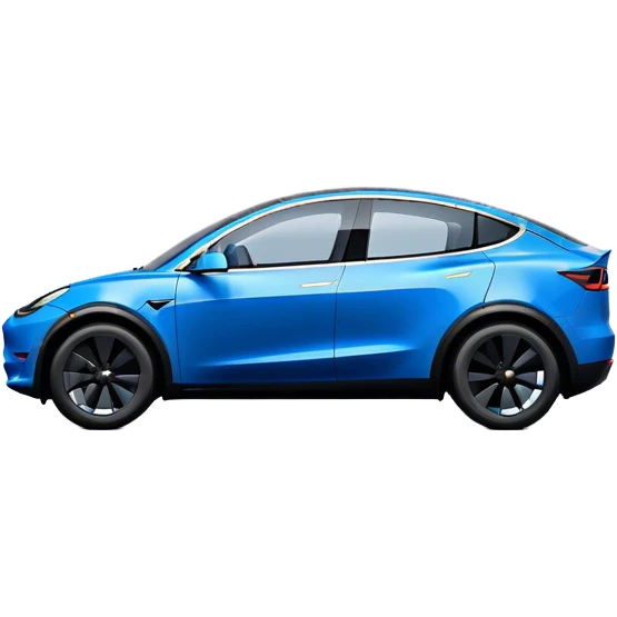 Tesla Model Y - Tesla (Model Year: 2022) (Iconic colour: Blue) emoji