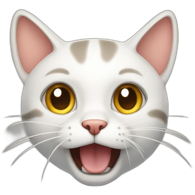 cat mildly panicking emoji