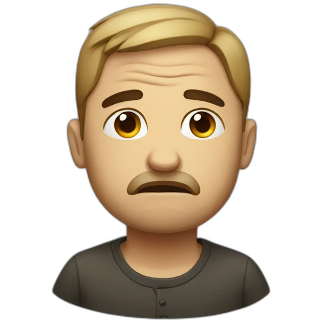 Sad man  emoji