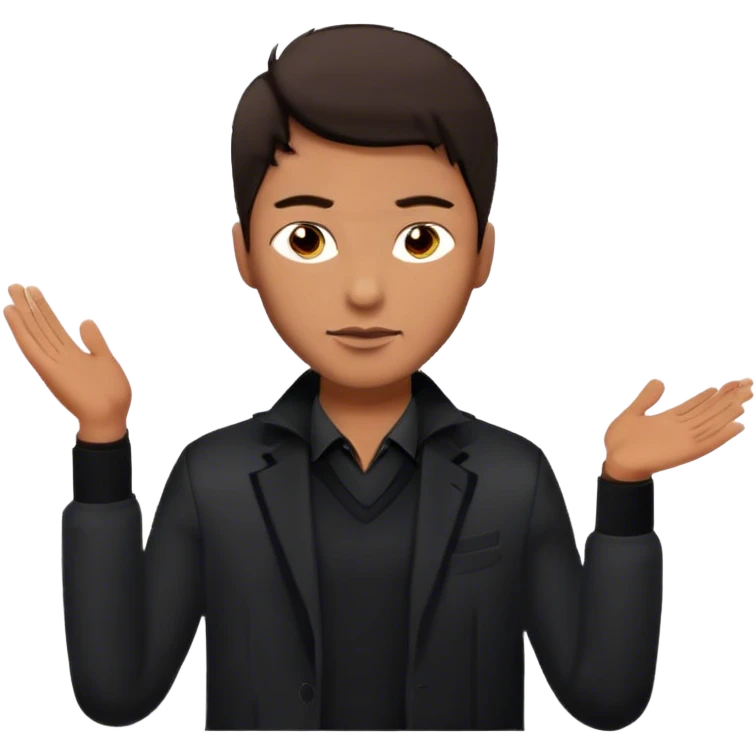 Modern young man
 emoji