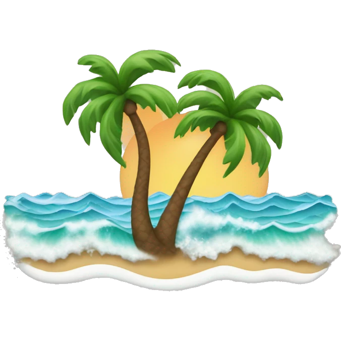hawaii beach waves emoji