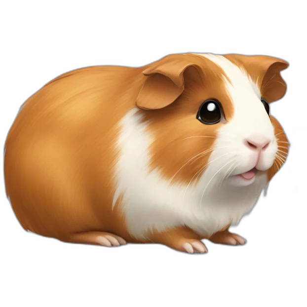 Golden abyssinian guinea pig emoji