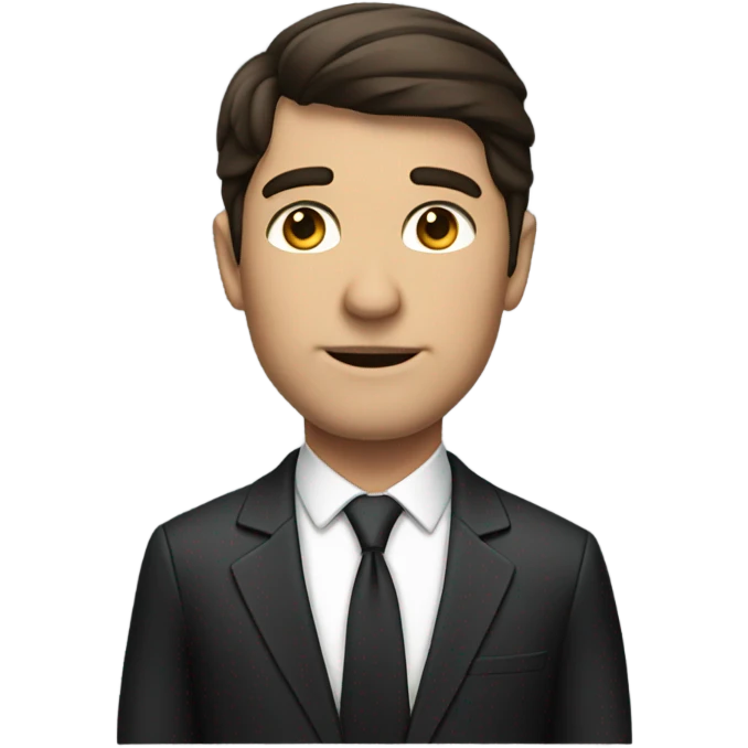 Lawyer man brunette emoji