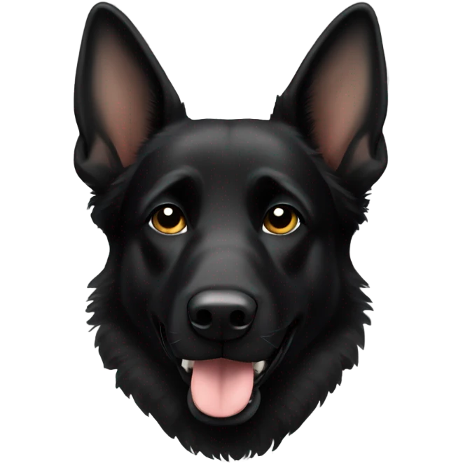 Black german shepherd emoji