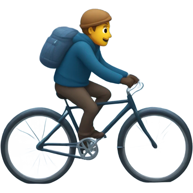 late night ride and snow emoji