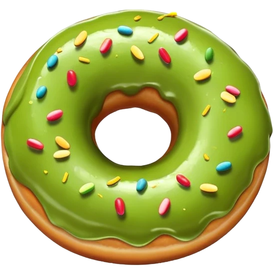 donut in avocado emoji