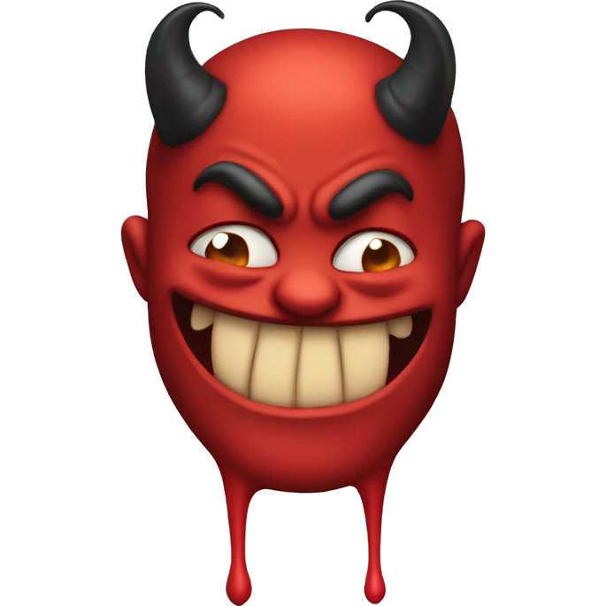 Devil emoji sticking out toung emoji