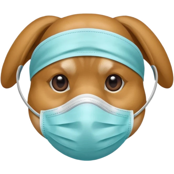 dog Wearing Medical Mask emoji