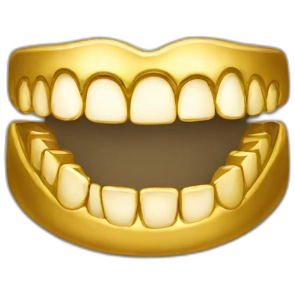 gold grillz emoji